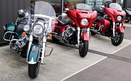 3 cruiser motorcycles