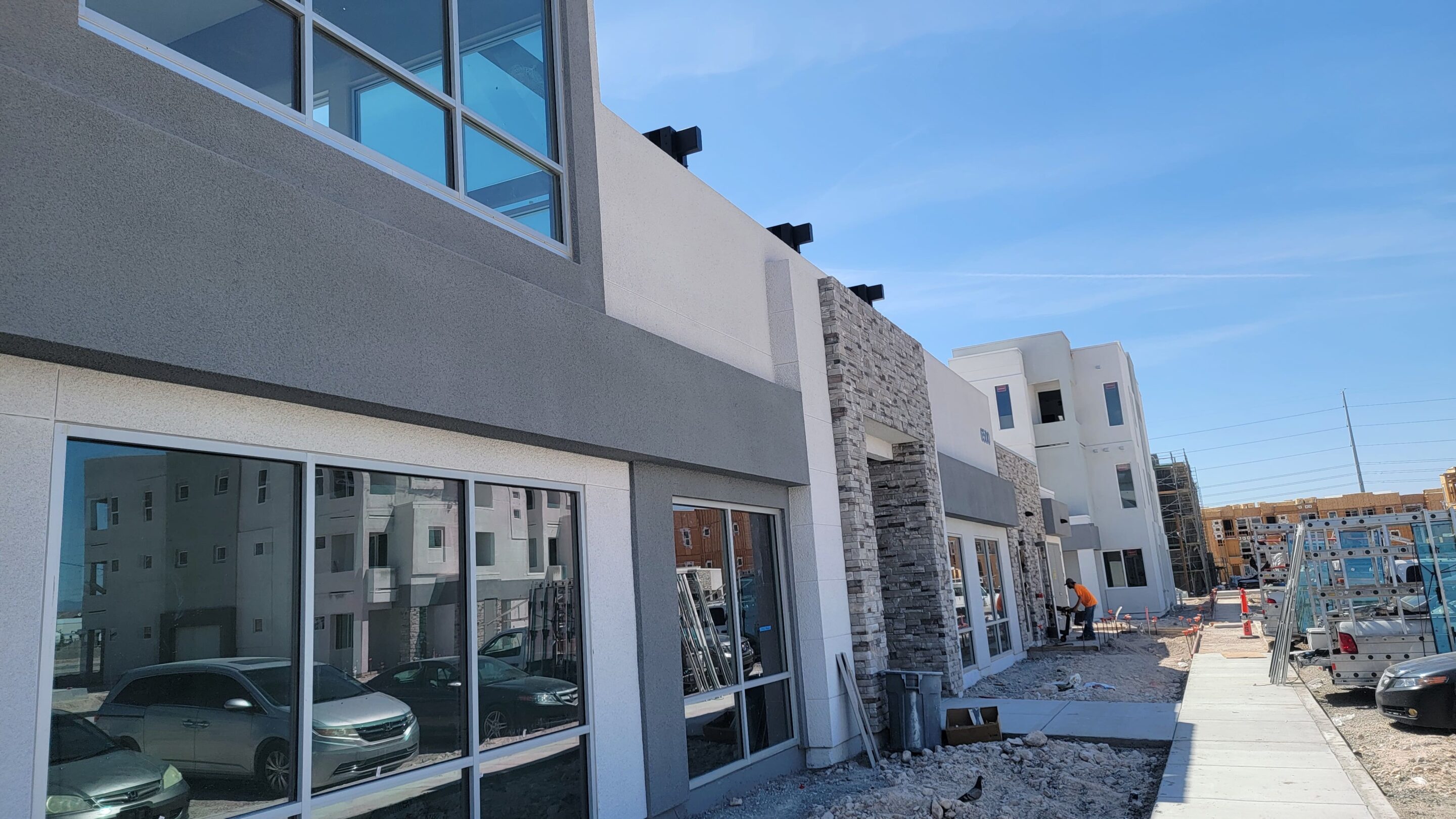 New residential apartments getting ready for access control installation